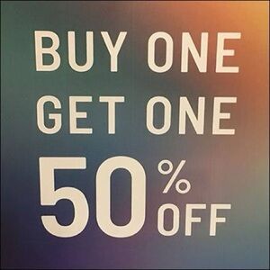 Everything Sale! Buy One Get One 50% Off This Weekend Only!!!